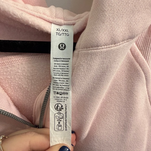 Rare Lululemon Funnel Neck Cropped Scuba Size XL/XXL - Picture 4 of 6